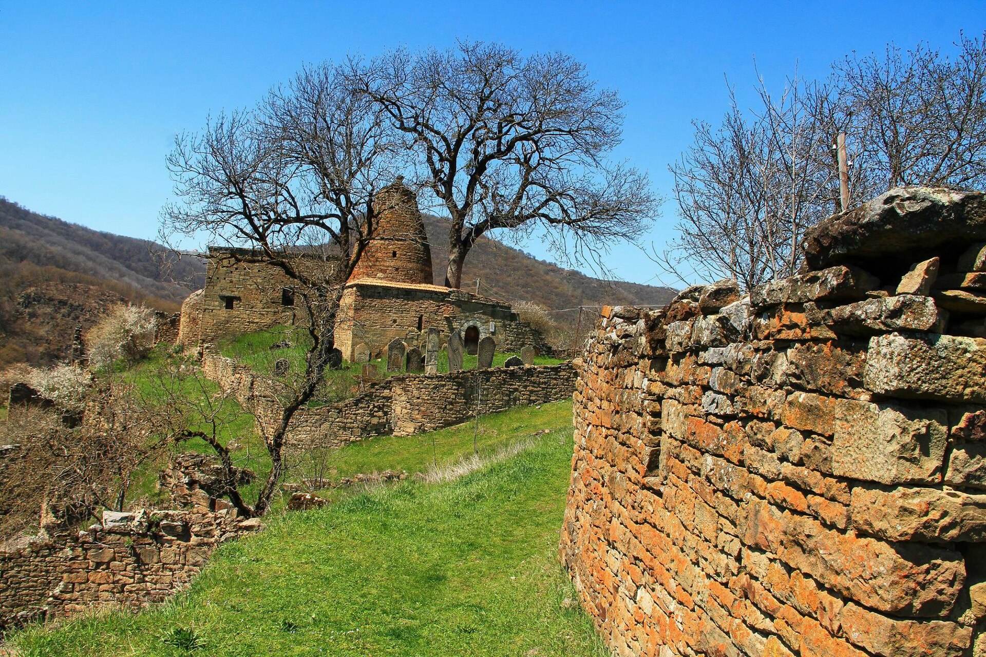 Каменная застройка и мавзолей Кала-Корейша, архивный вид