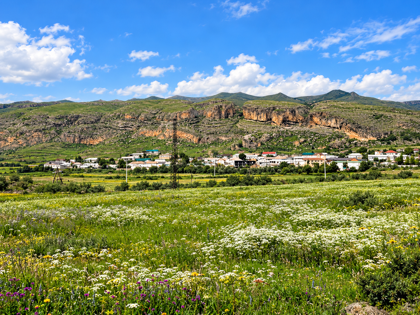 Село Цада в Хунзахском районе Дагестана